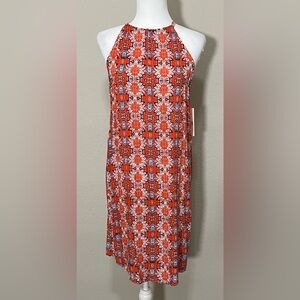 Nanette Lepore NWT Sleeveless Hippie Boho Sunflower Print Halter Dress Size 10
